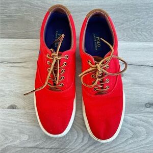 Polo Ralph Lauren Red Sneakers.